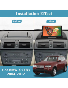 Estéreo Android NHOPEEW 9" para BMW X3 E83 2004-2012 2