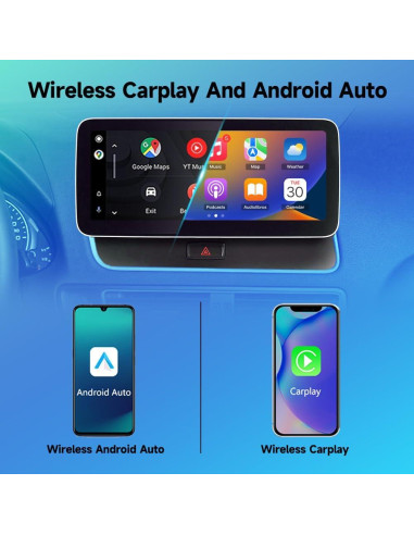 Estéreo de Automóvil ZBARK Android Auto 10.25" para Audi Q5 2010-2018