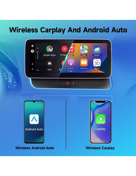 Estéreo de Automóvil ZBARK Android Auto 10.25" para Audi Q5 2010-2018