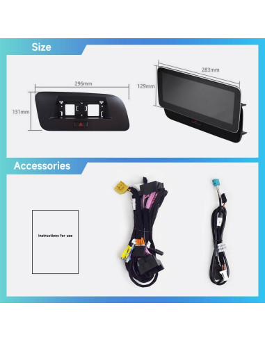 Estéreo de Automóvil ZBARK Android Auto 10.25" para Audi Q5 2010-2018