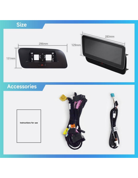 Estéreo de Automóvil ZBARK Android Auto 10.25" para Audi Q5 2010-2018