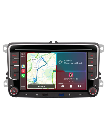 Estéreo de coche YZKONG para VW Passat Golf Jetta Caddy 1.21kg