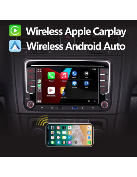 Estéreo de coche YZKONG para VW Passat Golf Jetta Caddy 1.21kg