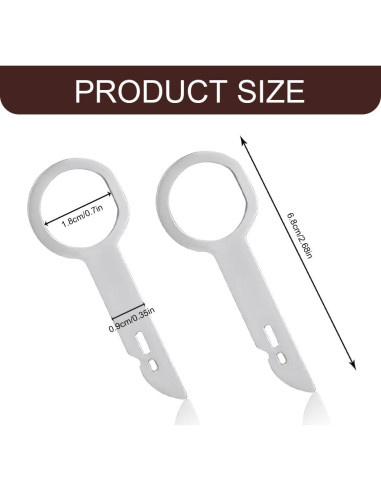 Juego de 4 Herramientas de Extracción de Radio HABNVUON