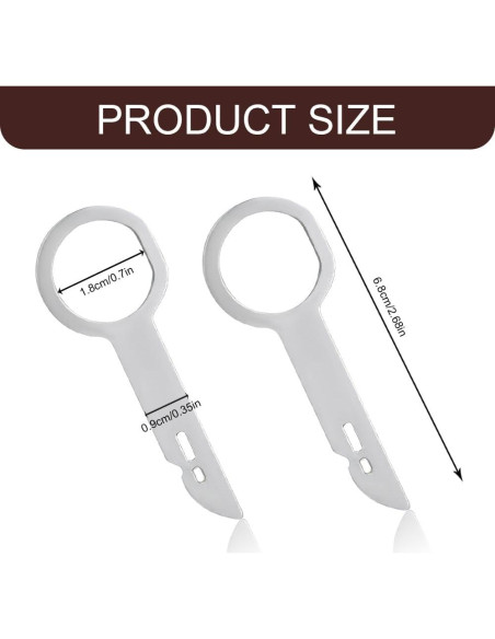 Juego de 4 Herramientas de Extracción de Radio HABNVUON