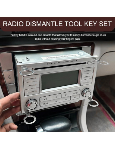 Juego de 4 Herramientas de Extracción de Radio HABNVUON