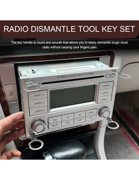 Juego de 4 Herramientas de Extracción de Radio HABNVUON