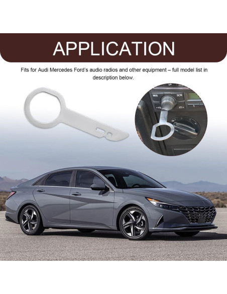 Juego de 4 Herramientas de Extracción de Radio HABNVUON