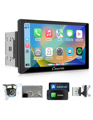 Estéreo de automóvil Carpuride YT09S 9" Doble Din con CarPlay