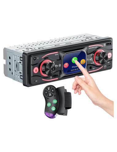 Estéreo de Coche DIN Simple Missee Bluetooth con Pantalla Táctil