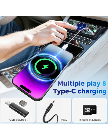 Estéreo de Coche DIN Simple Missee Bluetooth con Pantalla Táctil