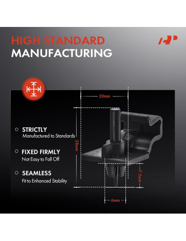 30 Clips Sujetadores de Panel A-Premium para Volkswagen