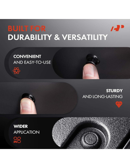 30 Clips Sujetadores de Panel A-Premium para Volkswagen