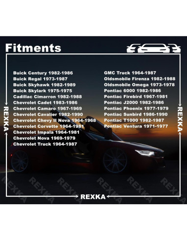 Clip de Varilla de Cerradura de Puerta Rexka 15pcs para Chevrolet y GM