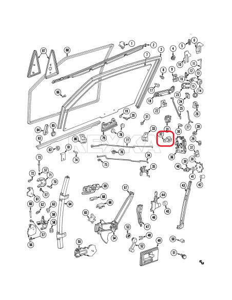 Clip de Varilla de Cerradura de Puerta Rexka 15pcs para Chevrolet y GM