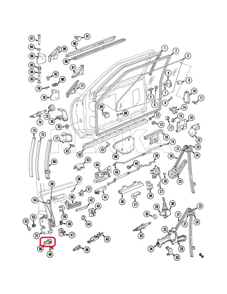 Clip de Varilla de Cerradura de Puerta Rexka 15pcs para Chevrolet y GM