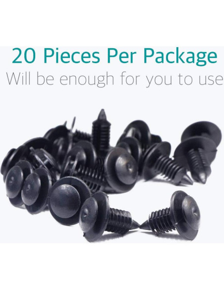 20 Sujetadores de Panel de Recorte Lantee para Ford y Dodge