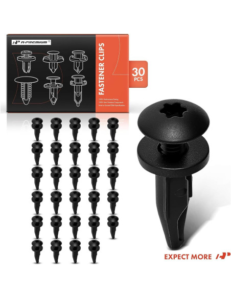 Clip Retenedor A-Premium 30 PCS 6mm para Ram, Jeep, Chevrolet