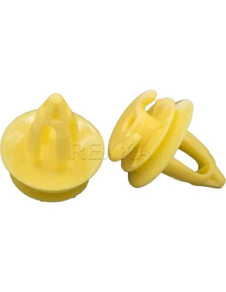 30 Clips de Panel de Recorte Amarillo Rexka para BMW Mini