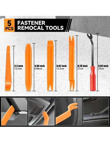 Kit de Clips de Parachoques Auto Dinastía 680 Pcs con Herramientas