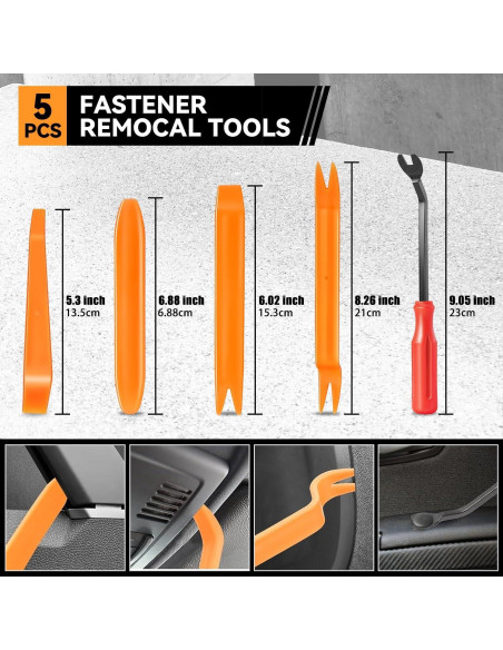 Kit de Clips de Parachoques Auto Dinastía 680 Pcs con Herramientas