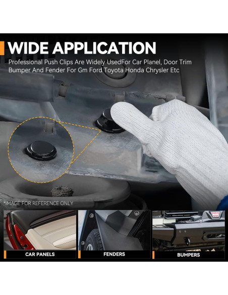 Kit de Clips de Parachoques Auto Dinastía 680 Pcs con Herramientas