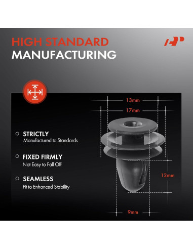 20 Clips Sujetadores A-Premium para Honda Acura 1991-1996