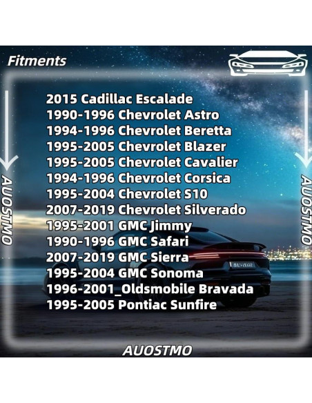 30 Clips de Panel de Recorte AUOSTMO para Chevrolet y GMC