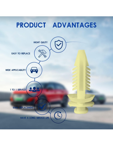 30 Sujetadores de Panel de Recorte de Puerta TOPCNOEM 15545202