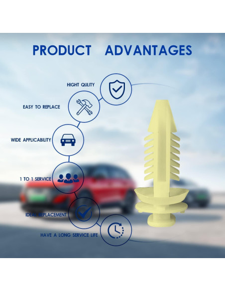 30 Sujetadores de Panel de Recorte de Puerta TOPCNOEM 15545202