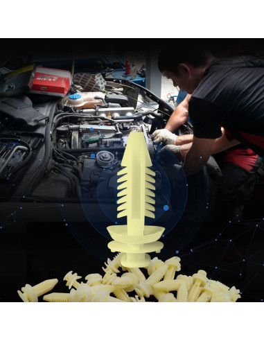 30 Sujetadores de Panel de Recorte de Puerta TOPCNOEM 15545202