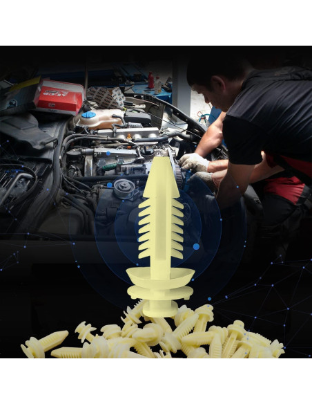 30 Sujetadores de Panel de Recorte de Puerta TOPCNOEM 15545202