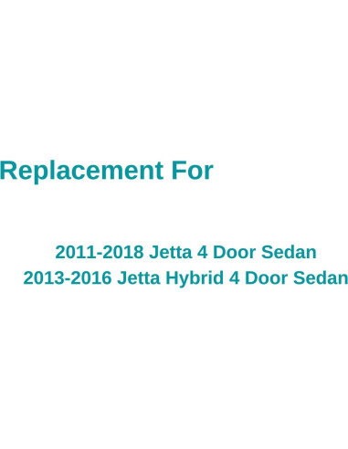 Cristal de Ventana Trasera Lado Derecho Volkswagen Jetta 2011-2018
