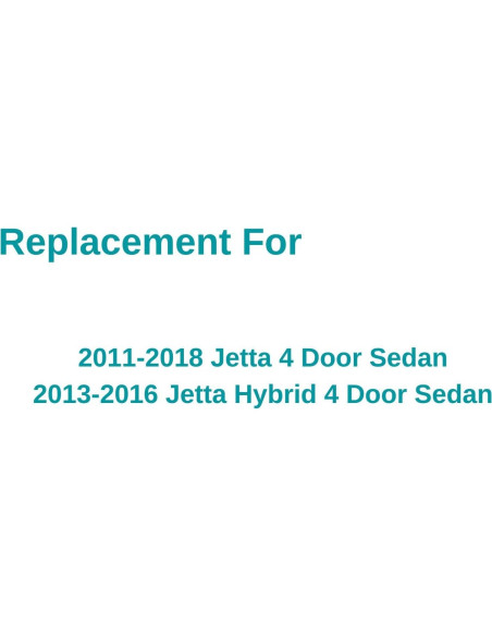 Cristal de Ventana Trasera Lado Derecho Volkswagen Jetta 2011-2018
