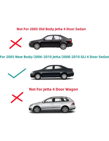 Cristal de Ventana Trasera Calentado K&L para Volkswagen Jetta 2005-2010