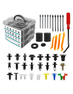 Kit de Sujetadores para Auto ZOKYUYS 835 Piezas Nylon