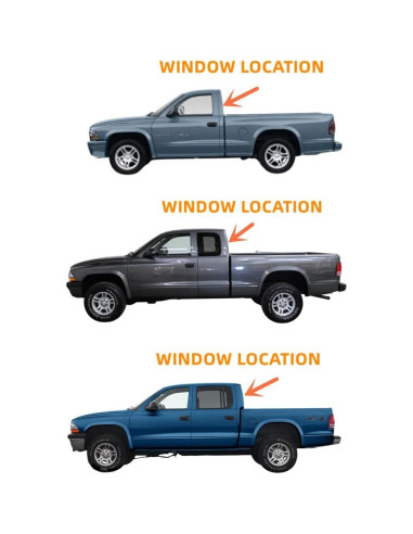 Cristal Trasero Dodge Dakota Pickup 1997-2004 Vidrio Templado
