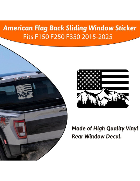 Calcomanía de Ventana Ford F150 F250 F350 2015-2025 Yukauto