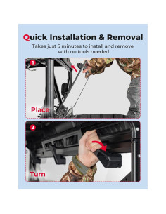 Parabrisas Trasero KEMIMOTO para Polaris Ranger 2013-2026 2