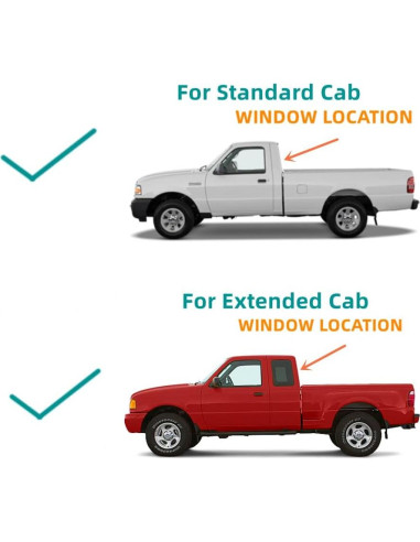 Cristal de Ventana Trasera Estacionario Ford Ranger 1998-2011