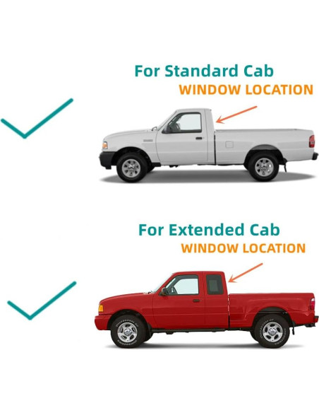 Cristal de Ventana Trasera Estacionario Ford Ranger 1998-2011