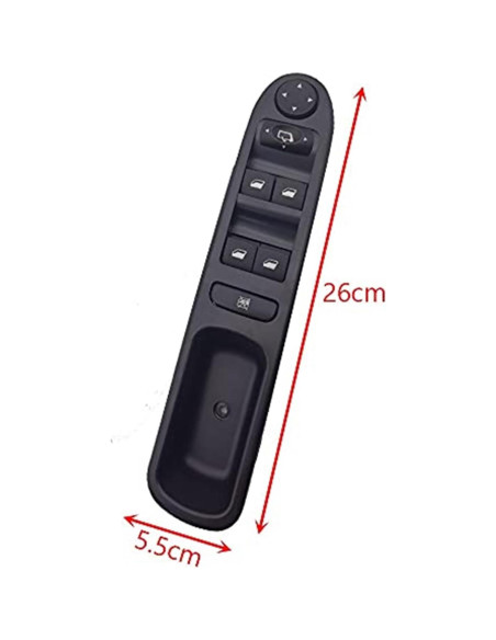 Interruptor de Control de Ventana Eléctrica Genérico para Peugeot 307