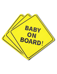 Calcomanías Bebé a Bordo BFXM - 3 Piezas 12.7 cm Vinilo