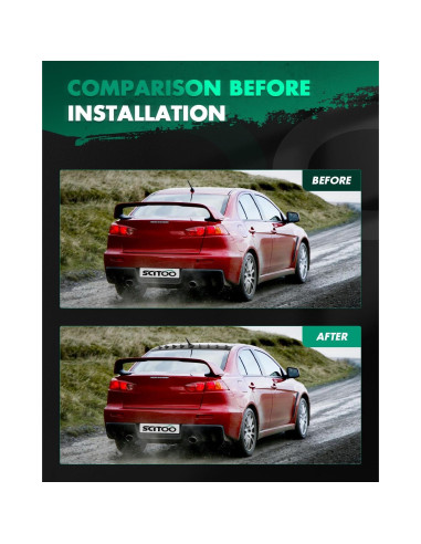 Alerón Trasero SCITOO Negro para Mitsubishi Lancer 4 Puertas