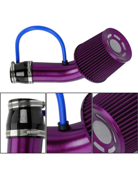 Kit de Entrada de Aire Frío BARTOO 3'' Aluminio Filtro Universal