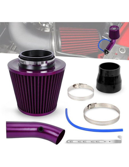 Kit de Entrada de Aire Frío BARTOO 3'' Aluminio Filtro Universal