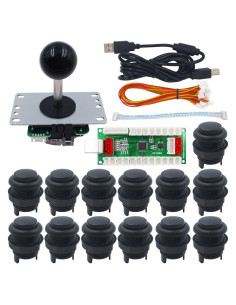 Kit Arcade SJ@JX USB Zero Delay Joystick y Botones 28mm