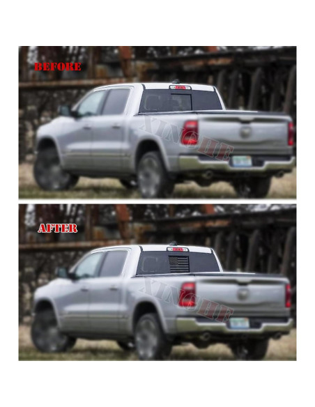 Calcomanía de Bandera Americana Xinghe para Dodge Ram 2009-2024