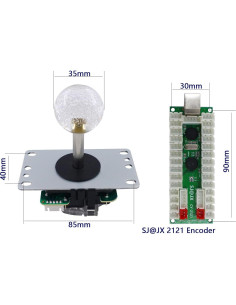 Kit Arcade 2 Jugadores SJ@JX LED USB Sin Retardo 2