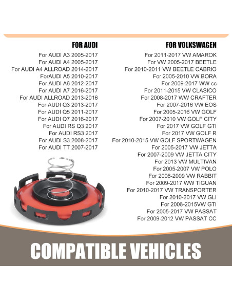 Kit de Reparación Tapa Válvula PCV DYEKNEE para Audi y VW